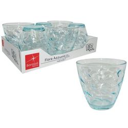 купить Посуда для напитков Bormioli Rocco 29626 Набор стаканов для воды Flora Acqua 6шт 260ml голубые в Кишинёве 