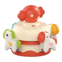cumpără Jucărie muzicală Huanger HE8049 Jucarie muzicala "Pink merry Horse", 572051 în Chișinău 