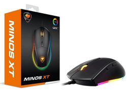Gaming Mouse Cougar Minos XT, Optical, 100-4000 dpi, 6 buttons, Ambidextrous, RGB, Black, USB