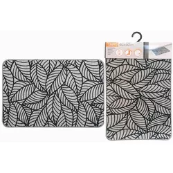 купить Коврик для ванной Luance 55862 Covoras antiderapant 40x60cm Jungle gri poliester в Кишинёве 