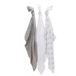 cumpără Accesoriu pentru înfășat Premaman PBRI9V-BLA-UNQ Set 3 pelinci din bumbac Feather Bird în Chișinău 