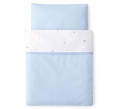 cumpără Lenjerie de pat pentru copii Veres VR 153.1.33 Бело-голубая с сердечками (90x110/40x60) (3ед.) în Chișinău 