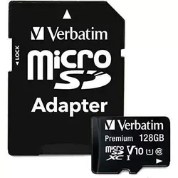купить Флеш карта памяти SD Verbatim VER_44085 microSD 128GB Class10 A1 UHS-I + SD adapter в Кишинёве 