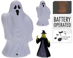 купить Декор Promstore 42678 Сувенир Halloween Привидение / Ведьма LED и музыка 14cm в Кишинёве 