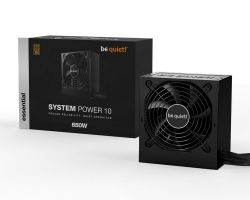Power Supply ATX 650W be quiet! SYSTEM POWER 10, 80+ Bronze,Active PFC, DC/DC, Flat cables,120mm fan
