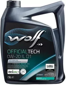 купить Масло Wolf 0W20 OFFTECH IL-D1 5L в Кишинёве 