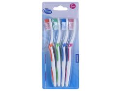 Набор зубных щетокExcellent Care Medium 4шт, 15cm, пластик