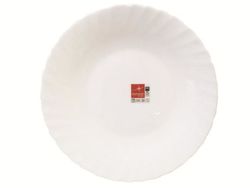 Farfurie de servire 25.5cm Prima, alba, opalglass