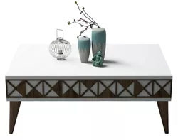 купить Журнальный столик Trendy Linie, alb 90x34x60cm в Кишинёве 