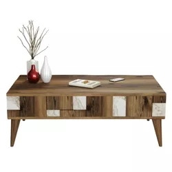 cumpără Măsuţă cafea Trendy Madrid, Alb 105x37x60cm în Chișinău 