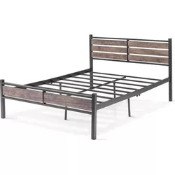 cumpără Pat Evger K-300 160x200cm Black Wood (без матраса) în Chișinău 