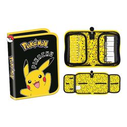 купить Школьный пенал St.RIGHT 57834 Penar 1zip, 20.5x14x3.5cm, Pokemon Pikachu, textil в Кишинёве 