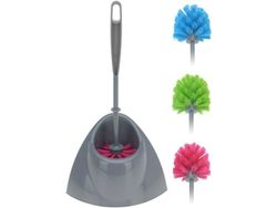 Щетка WC c подставкой угловой Bathroom 39cm, цветная щетина