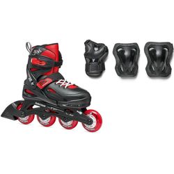 купить Роликовые коньки Rollerblade 07373600741 Fury Combo Nero\Rosso 33-38 в Кишинёве 
