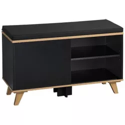 cumpără Raft pentru încălțăminte Kesper 15943 Dulap pantofi negru PAL 77x30x48cm în Chișinău 