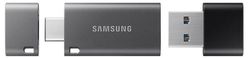 64GB USB3.1/Type-C Flash Drive Samsung Duo Plus "MUF-64DB/APC", Black-Grey, DUO Case (R:200MB/s)