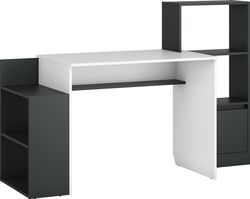 Masa birou Table 2 graphite / white