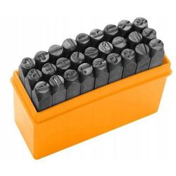 cumpără Set de unelte de mână Tolsen Set 27 punctatoare litere 6mm (25104) în Chișinău 