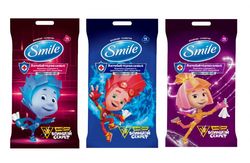 Влажные салфетки Smile Фиксики, 15 шт.