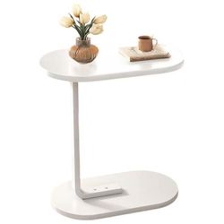 купить Журнальный столик miscellaneous RM19 pentru living 40x30x60cm, PAL/metal, alb в Кишинёве 