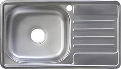 cumpără Chiuvetă bucătărie Rubano HD7642P incastrabila 760х420x180mm (stinga),inox, luciu-0,8mm în Chișinău 