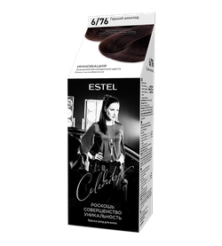 Краска для волос, ESTEL Celebrity, 125 мл., 6/76 - Горький шоколад