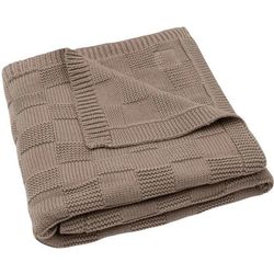 купить Детское постельное белье Jollein 516-511-68125 Paturica Box Knit Milky Coffee GOTS, 75x100cm в Кишинёве 