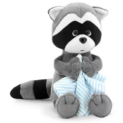 купить Мягкая игрушка Orange Toys OS616/15 Denny the Raccoon with towel 15cm в Кишинёве 
