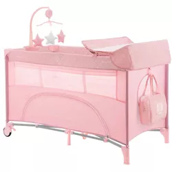cumpără Țarc Kikka Boo 31003010121 Nighty Night Pink, cu 2 niveluri în Chișinău 