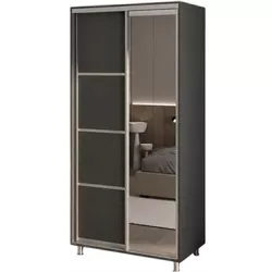 cumpără Dulap my-STYLE C10H1T07AM02-U21, 100x210, антрацит în Chișinău 