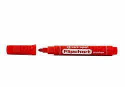 Marker flipchart Centropen 2,5 mm roșu rotund