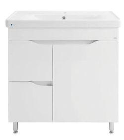 cumpără Dulap pentru lavoar Mashtab 11742 Print cu 2 sertare+usa 80cm Alb în Chișinău 