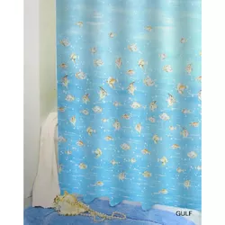 купить Занавеска для ванной Bisk 03564 PEVA GULF albastru 180x200 в Кишинёве 
