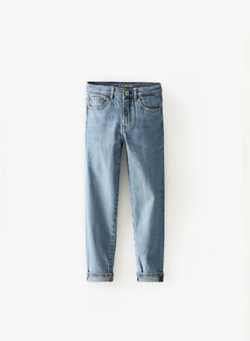 Брюки ZARA Джинс/Синий 6987/671/406