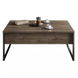 cumpără Măsuţă cafea Trendy Lux, Nuc, Negru 74x13,4x98cm în Chișinău 
