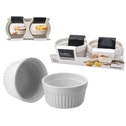 купить Форма для выпечки Excellent Houseware 55429 Set forme pentru copt/servire 2buc, 200ml, ceramica в Кишинёве 