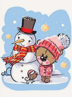 cumpără Tablou pe numere BrushMe KBS0078FC 30x40 сm (fără cutie) Prieteni de vacanță în Chișinău 