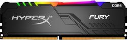 .8GB DDR4-3733MHz  Kingston HyperX FURY RGB (HX437C19FB3A/8), CL19-23-23, 1.35V, Black