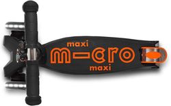 купить Самокат Micro MMD143 Maxi Deluxe LED Black Orange в Кишинёве 