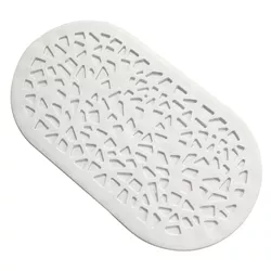 cumpără Covoraș de baie Bisk 06761 antiderapant, 68x39, alb, GRENADA în Chișinău 