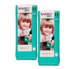 1 Set 2 pachete Scutece-chiloțel Bambo Nature 5, 12-18 kg, 38 buc