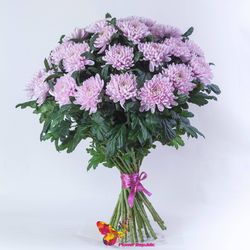 Хризантема крупная розовая поштучно