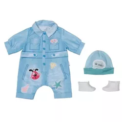 купить Кукла Zapf 832592 Набор одежды BABY born Deluxe Jeans Overall 43cm в Кишинёве 