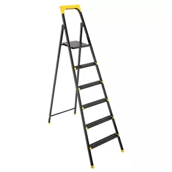 купить Лестница Eurostep 5+1 LEO, neagră в Кишинёве 