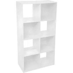 cumpără Etajeră 5five 51856 Raft 67.5x32x134cm, 8 polite, alb în Chișinău 