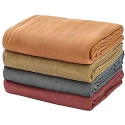cumpără Accesoriu pentru înfășat Momcozy SJ007-MU00NB-A Paturele din muselina Swadddle Wrap, 120x120 m, 4buc în Chișinău 