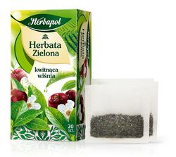 Ceai verde Herbapol with Cherry Blossom, 20 plicuri