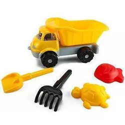 купить Игрушка Promstore 45063 Набор игрушек для песка в грузовике 5ед, 30x16cm в Кишинёве 
