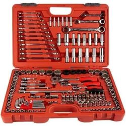 купить Набор ручных инструментов Jetech 018J150 Набор торцевых головок метрических и дюймовых 1/2", 3/8", 1/4", 150 предметов в Кишинёве 