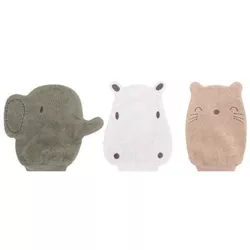 cumpără Accesoriu pentru baie Premaman PBRIRR-VEM-UNQ Set 3 manusi de baie Animals în Chișinău 